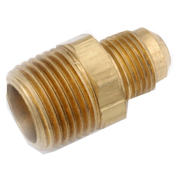 Anderson Metals 754048-0602 .38 in. Flare x .13 in. Male Iron Pipe Brass Half Union Adapter 134239 - main
